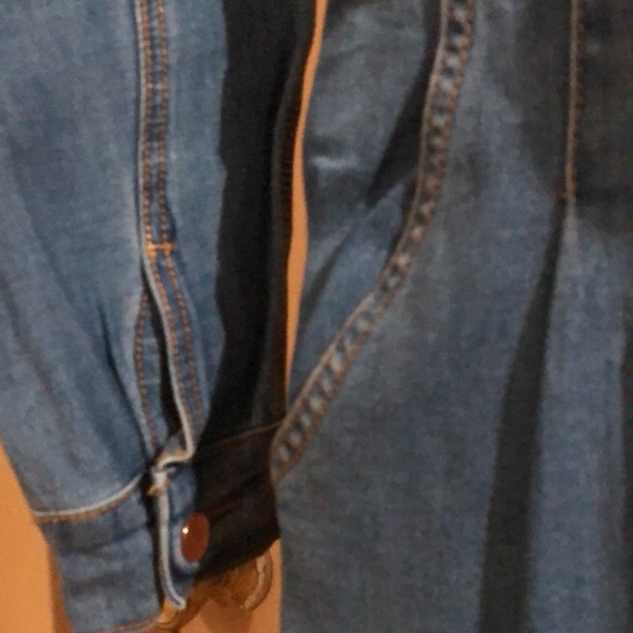 Blue Denim Jumpsuit Cargo Style - Picture 4 of 7